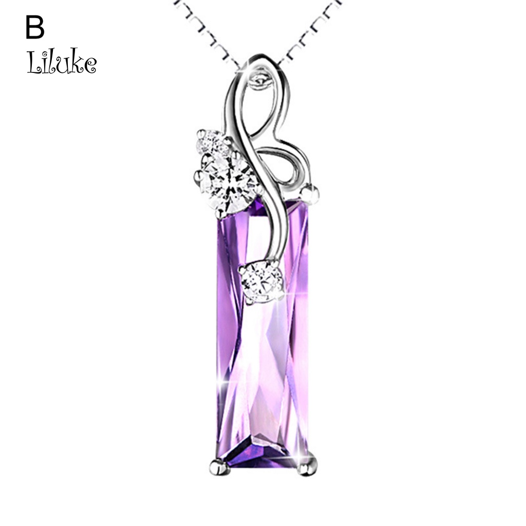 Vòng cổ Hợp Kim Trang Trí Đá Tím Xinh Xắn Cho Nữ