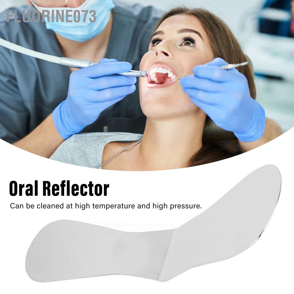 Fluorine073 Mặt phản xạ bằng thép không gỉ hai mặt cấy ghép chỉnh nha miệng chống sương mù cho sĩ