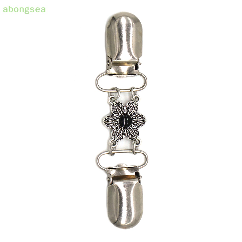 Abongsea Ghim Cài Khăn Choàng Lụa Chống Ánh Sáng Hình Bông Hoa Phong Cách Vintage Thời Trang Cho Nữ