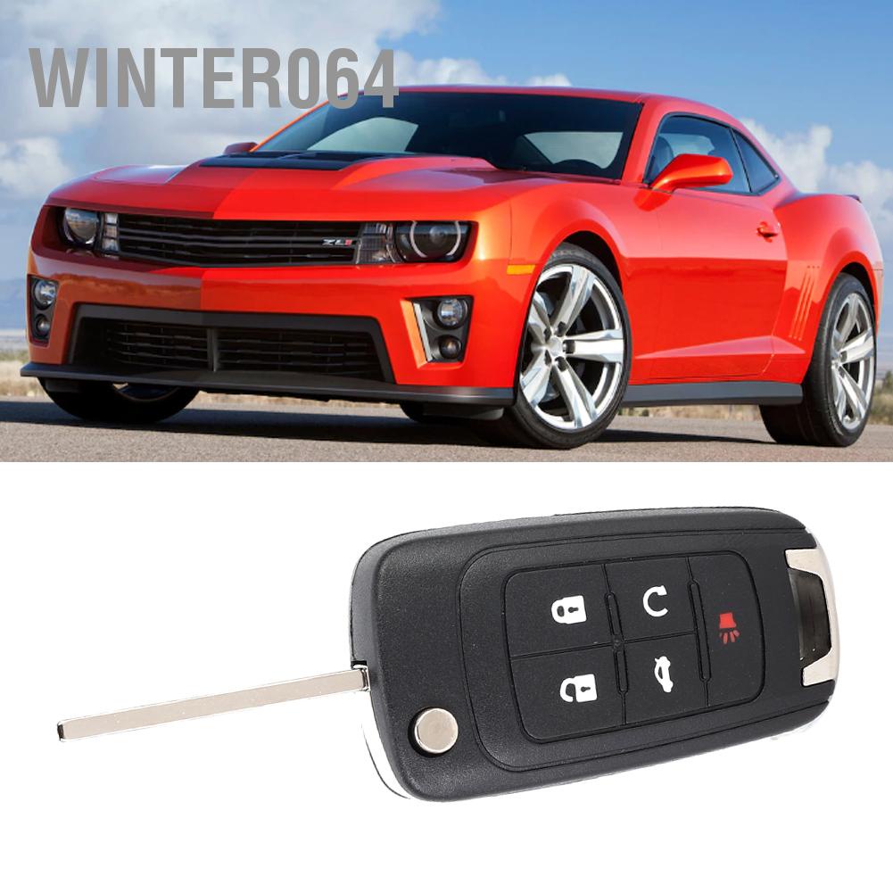 Winter064 5 Nút Lật Chìa Khóa Fob Vỏ Thay Thế Phù Hợp Cho Xe Chevrolet Camaro 2010-2013