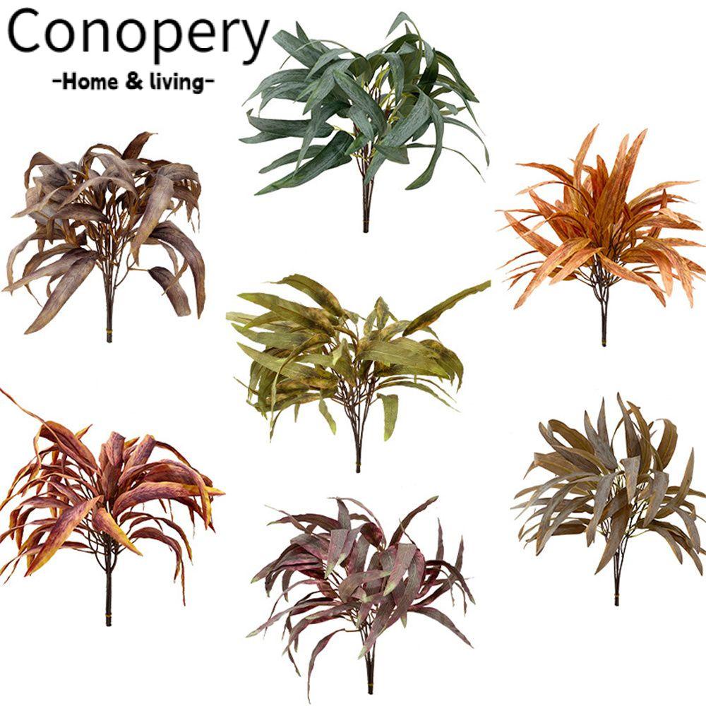 CONOPERY Set 1 / 10 Nhánh Lá Giả Trang Trí Bàn Tiệc Cưới