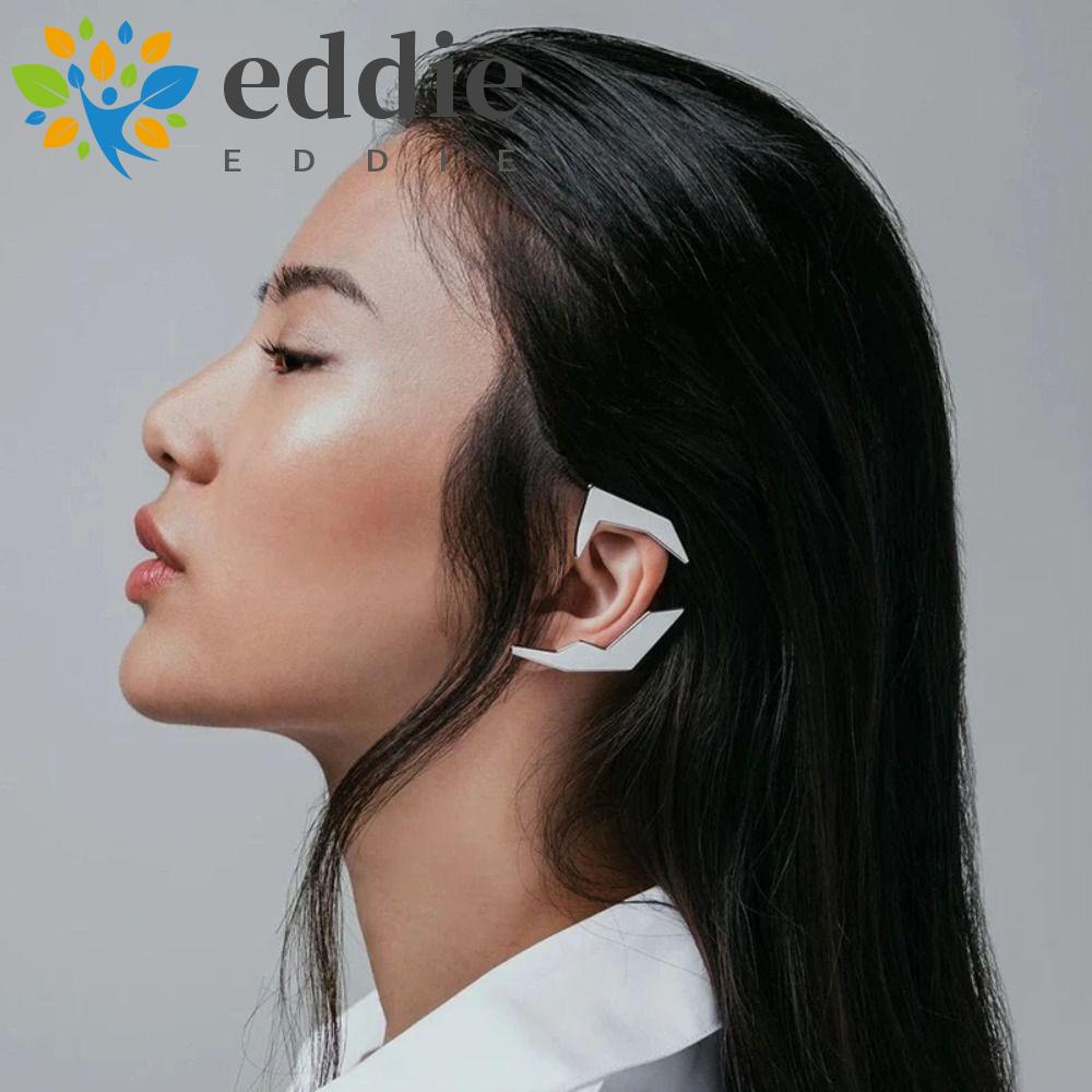 Bông Tai Dạng Kẹp Phong Cách Retro 26Eddie Cyberpunk|Bông Tai Không Xỏ Lỗ Hình Yêu Tinh Màu Sắc Phong Cách Hip Hop Đường Phố Cho Nam