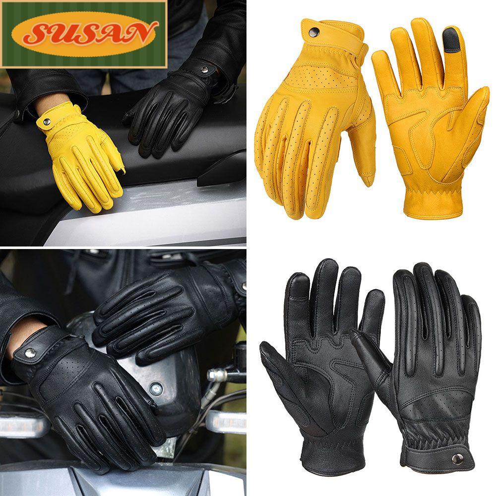 Găng Tay Lái Xe Chống Trượt Thoáng Khí Chống Mài Mòn Có Thể Chạm Màn Hình Cảm Ứng