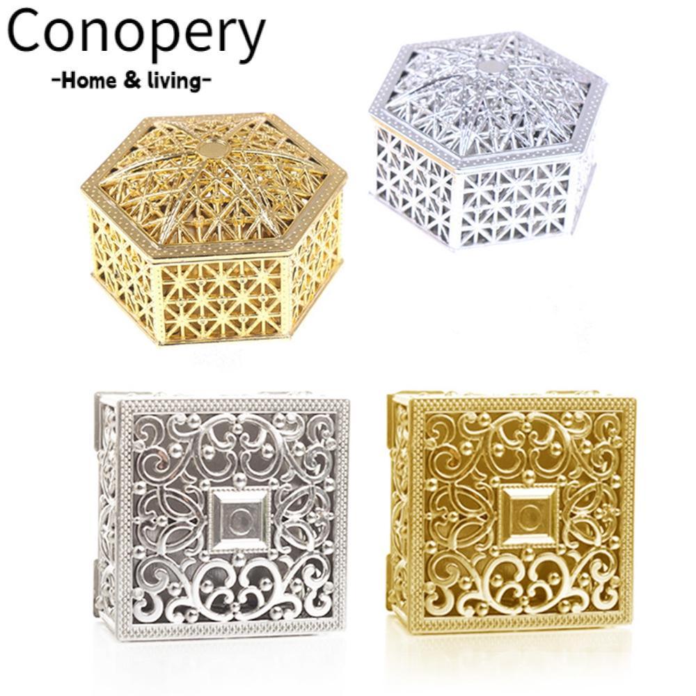 CONOPERY Hộp đựng quà kẹo rỗng thiết kế cổ điển cho trang trí đám cưới