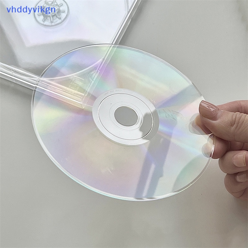 1 Bộ Hộp Đĩa Trắng Bằng Nhựa Trong Suốt + Hộp Đựng Đĩa CD DVD 12cm