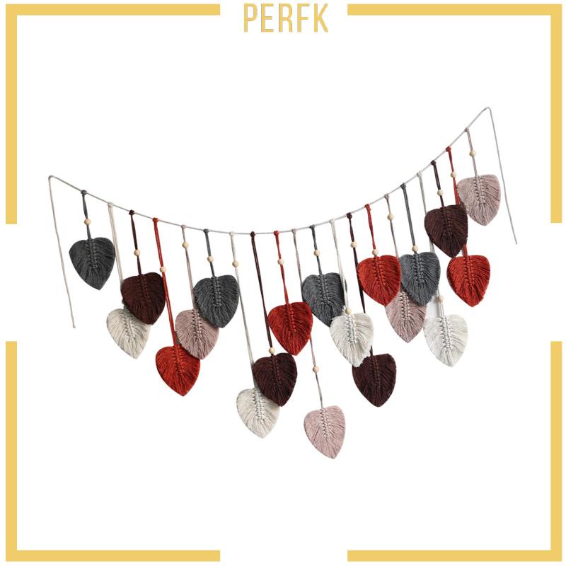 Thảm Dệt Lá Treo Tường Trang Trí Phong Cách Bohemian