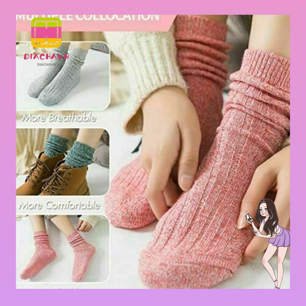 Set 5 Đôi Vớ Đi Tuyết Dày Giữ Ấm Mùa Đông