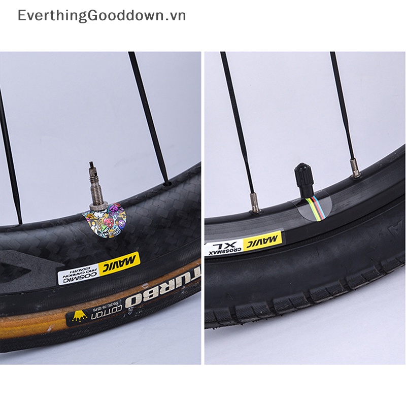 Everthinggooddown 1 Bộ Nhãn Dán Bảo Vệ Van Khí Dành Cho Xe Đạp Leo Núi