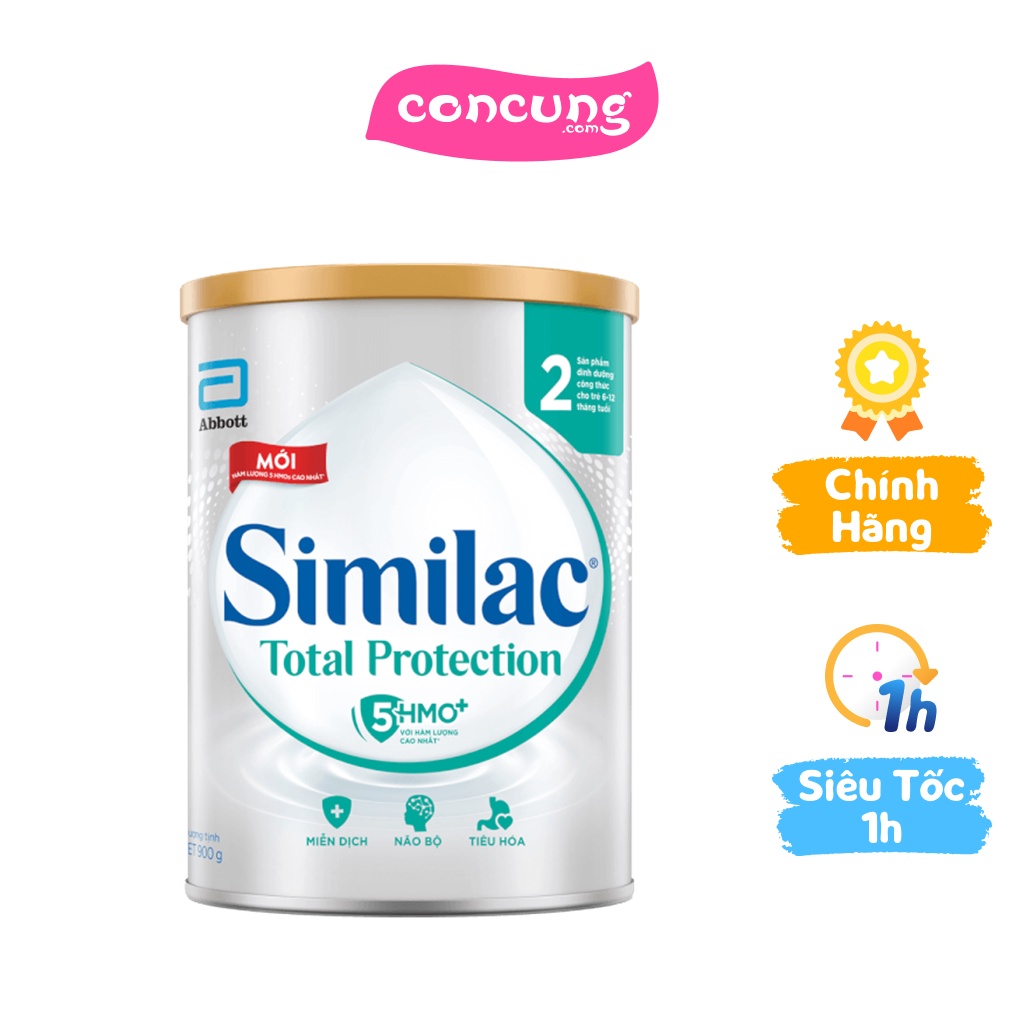 Sữa Similac Total Protection 2 (5 HMO+) 900g (6-12 tháng)