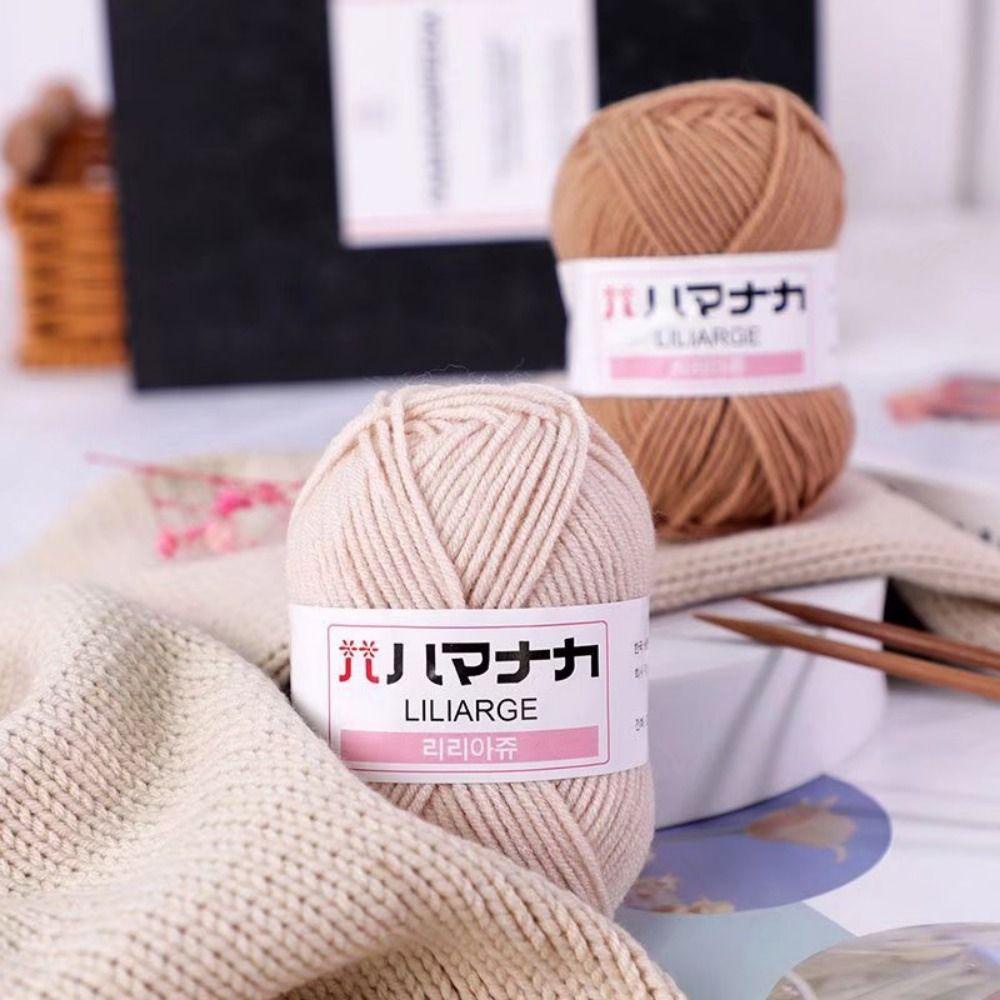 BEAUTY Set 3 Cuộn Chỉ Cotton Nhung Sữa 4 Sợi Mềm Mại Làm Đồ Thủ Công DIY Cho Bé