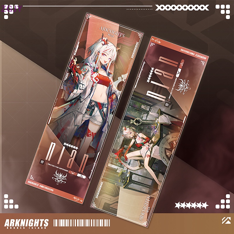 Quạt Xếp In Hình Anime Master Laser Ticket 20 X 7Cm Exusiai Arknights Mới