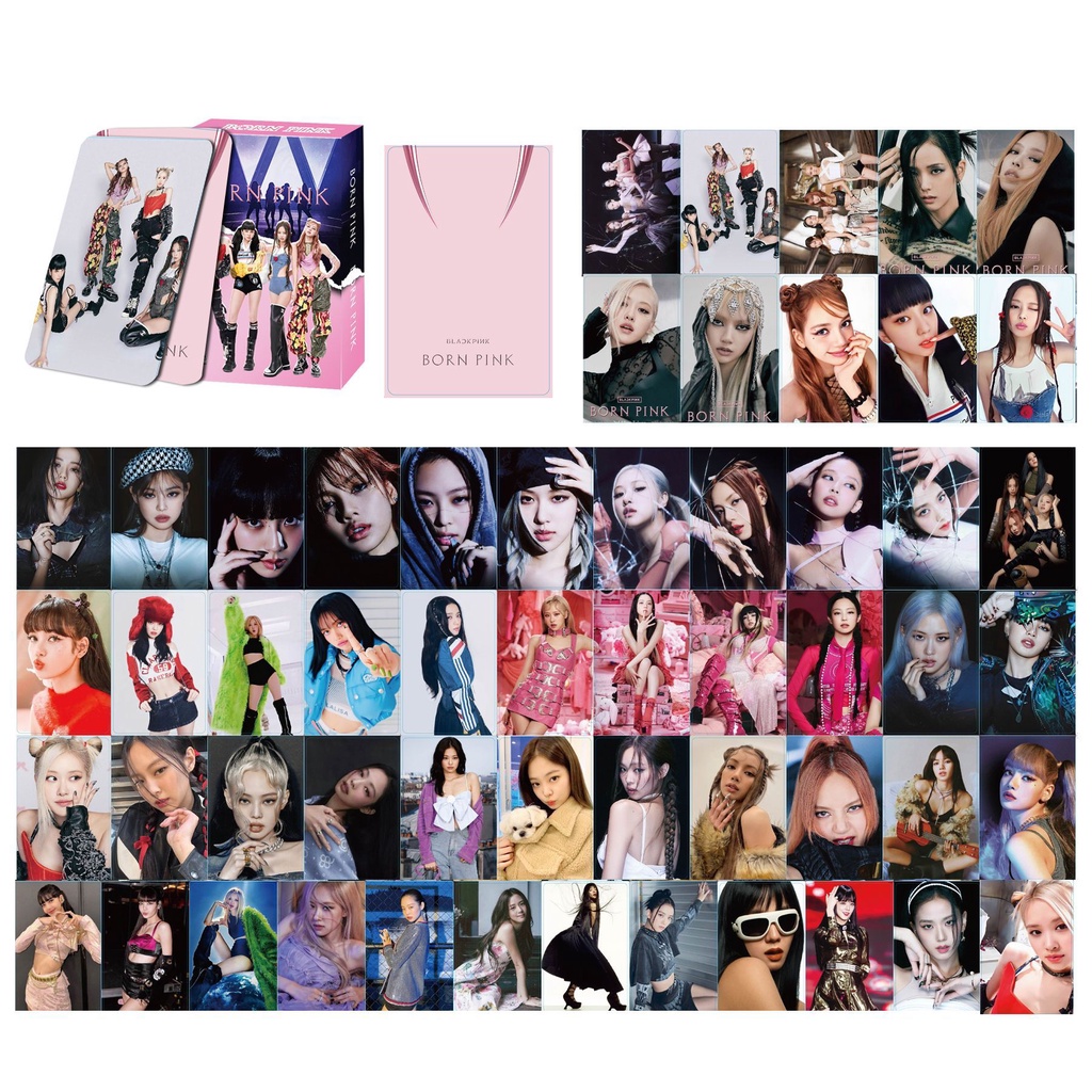 Lomo Blackpink album mới 55 tấm thẻ bưu thiếp đóng hộp thẻ nhỏ