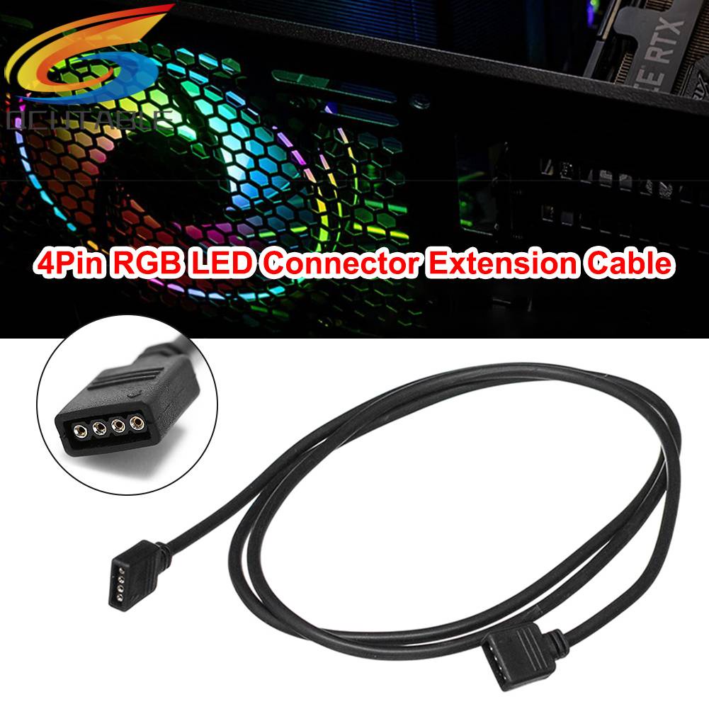 Cáp Nối Dài Đèn LED RGB 5050 3528 4Pin Màu Đen