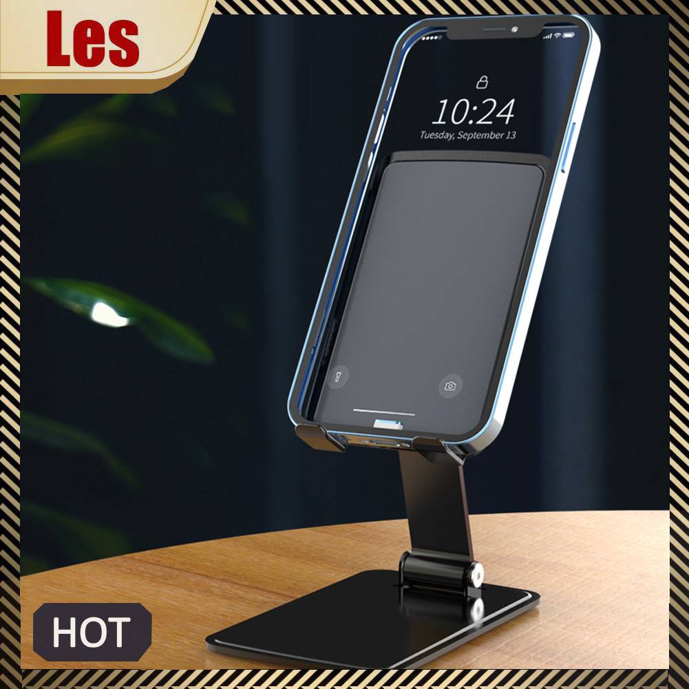 Giá Đỡ Điện Thoại / Máy Tính Bảng Bằng Kim Loại T5 Chống Trượt Có Thể Gấp Gọn Tiện