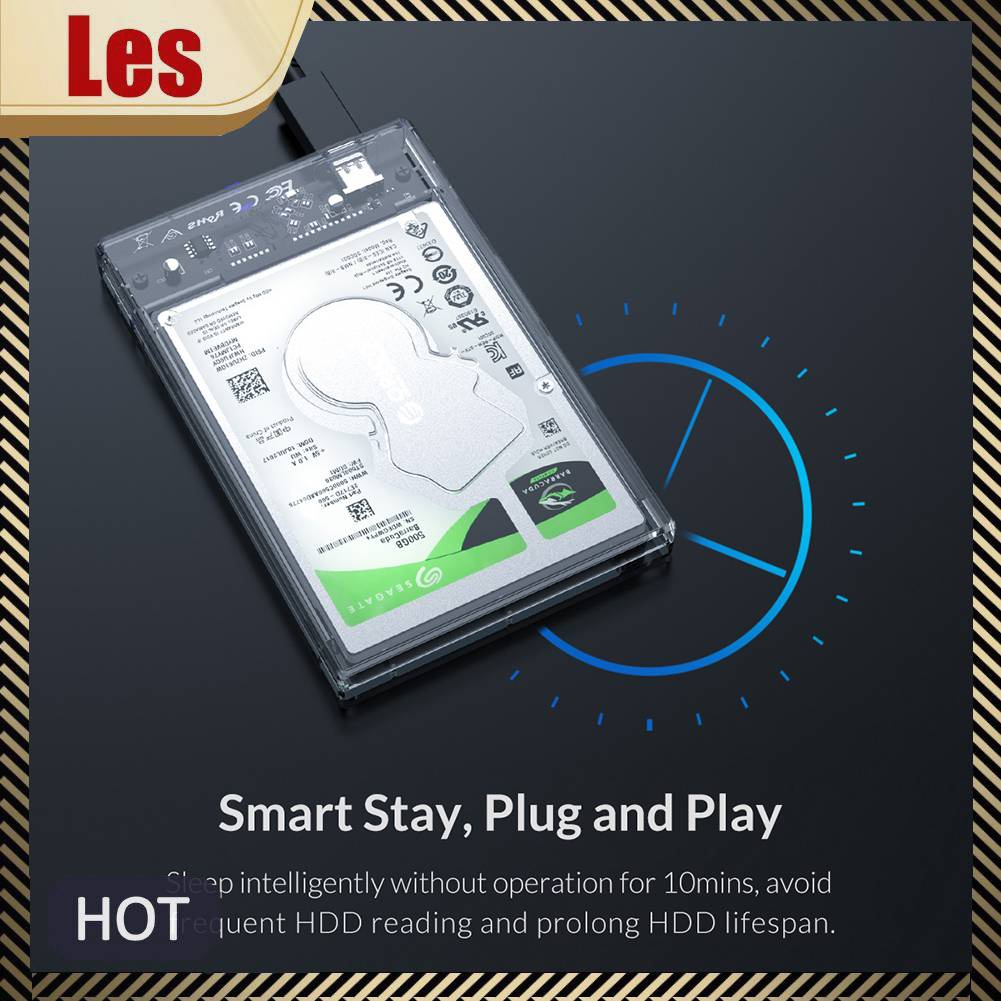 Hộp Đựng Ổ Cứng Ngoài ORICO HDD USB 3.1 Type C Sang 2.5 SATA