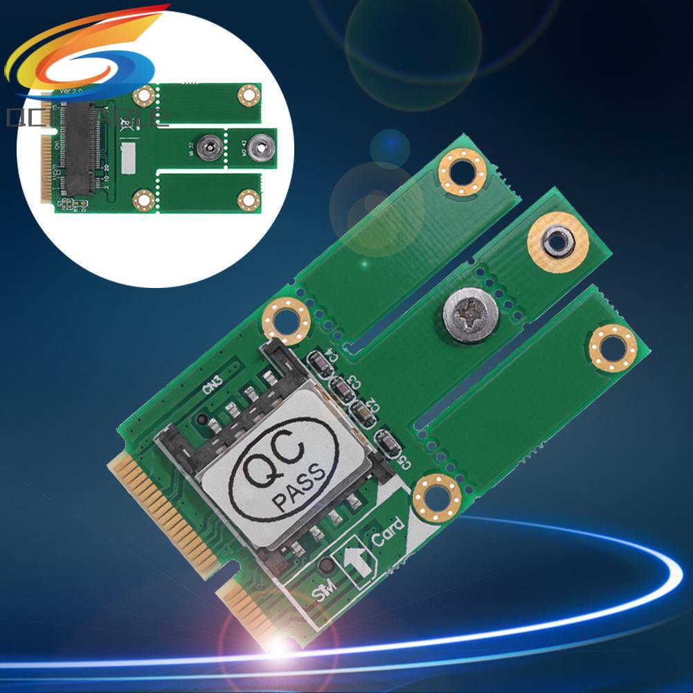 Thẻ Chuyển Đổi M.2 NGFF B Key Sang Mini PCI-E Kèm Khe SIM