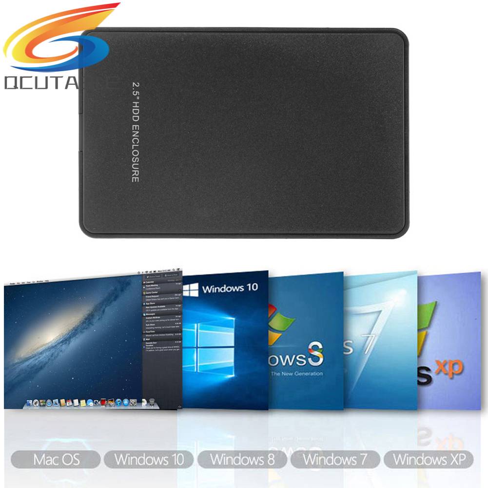 Hộp Đựng Ổ Cứng Ngoài 2.5 inch USB2.0 SATA SSD Hỗ Trợ 2TB
