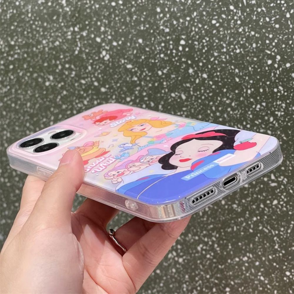 Ốp Điện Thoại TPU Mềm Chống Sốc Chống Bụi In Hình Bạch Tuyết Dễ Thương Cho IPhone 11 12 13 14 Pro Max