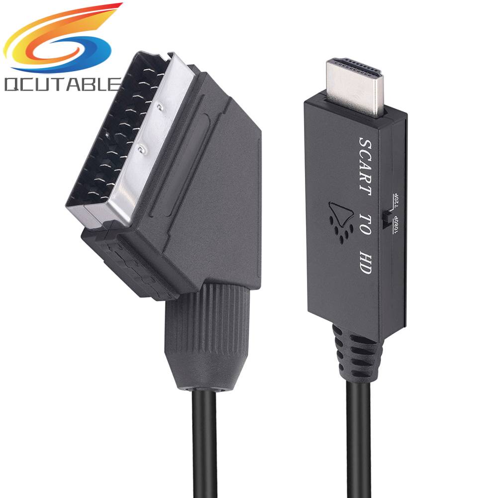 Bộ ChuyểN ĐổI Âm Thanh / Video 1m Scart Sang HDMI-compatible 1080P Cho Set-top Box