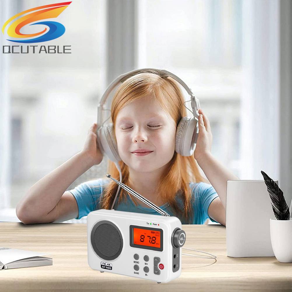 Radio HD Màn Hình LCD Phong Cách Cổ Điển Di Động Tiện Dụng Cho Gia Đình