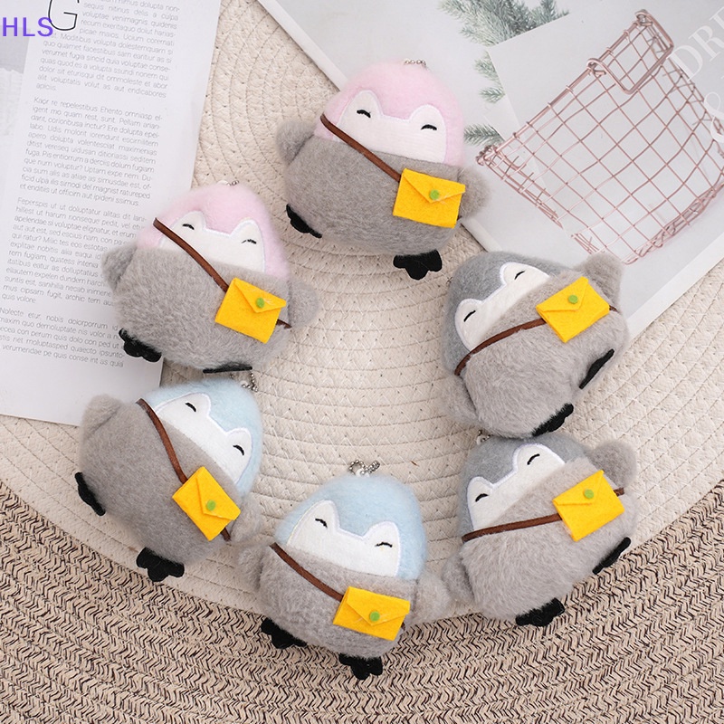 Móc Khóa Hình Chim Cánh Cụt Nhồi Bông Mềm Mại Đáng Yêu