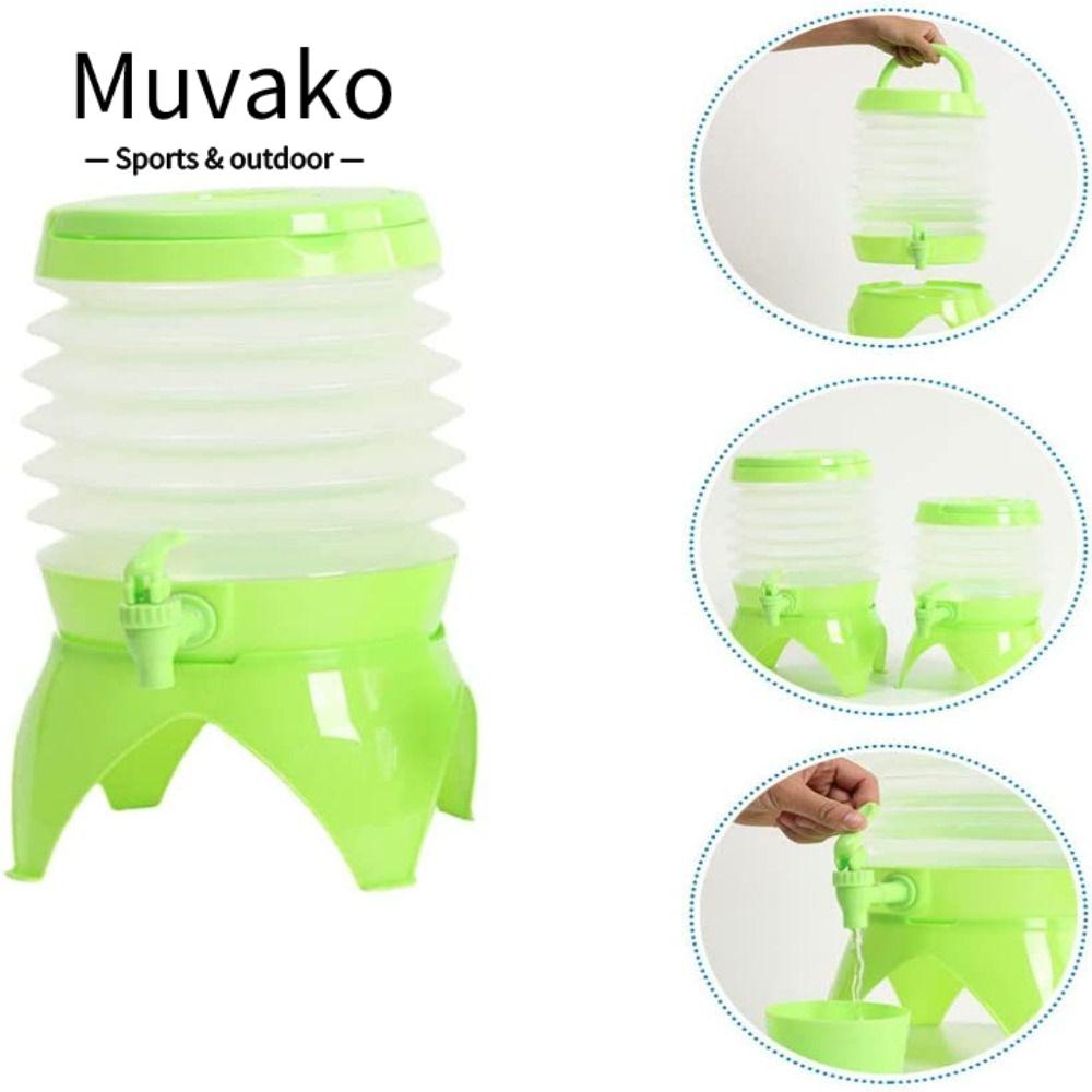MUVAKO Bình Đựng Nước Chanh 3.5L Gấp Gọn Tiện Dụng Khi Đi Bộ Đường Dài