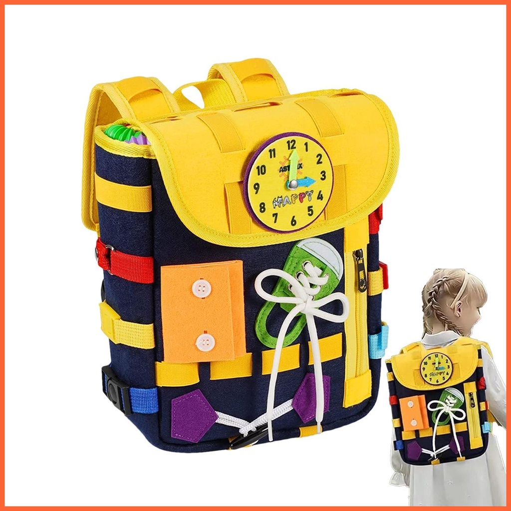 Đồ Chơi Bảng Busy Du Lịch Ba Lô Montessori Cảm Biến Theo Phương Pháp Montessori Đồ Chơi Giáo Dục Hoạt Động Cho Bé Mẫu Giáo chunvn