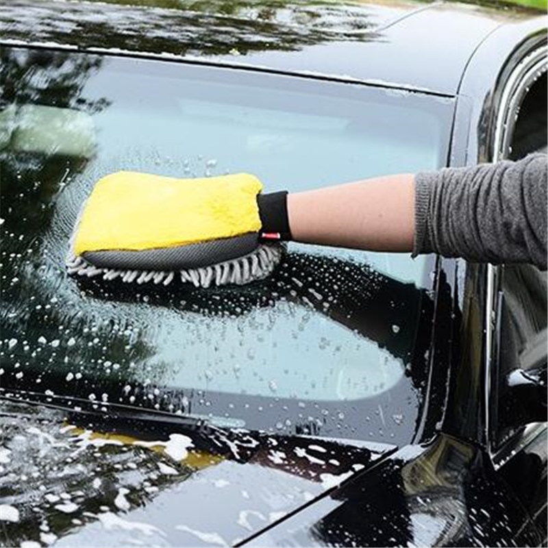 Găng Tay Rửa Xe Hơi Bằng Sợi Microfiber Mềm Mại Chống Trầy Xước