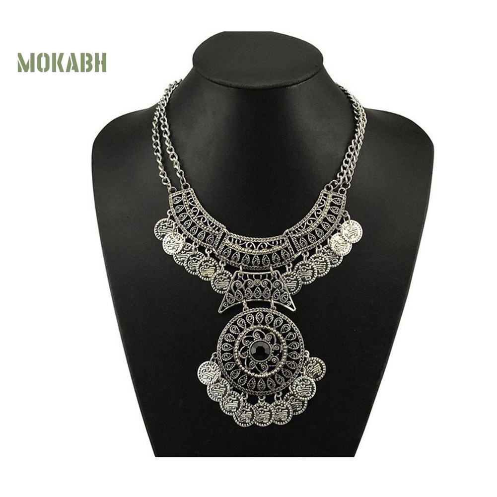 [Mok Abh] Vòng cổ Đôi Họa Tiết Theo Phong Cách Boho Cổ Điển