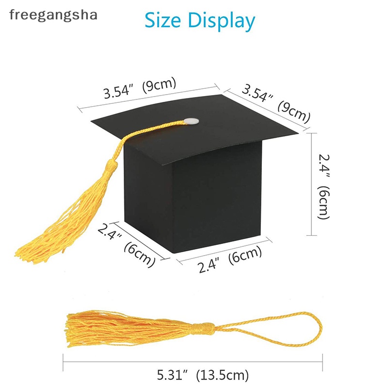 Set 10 Hộp Giấy Đựng Kẹo Hình Nón Tốt Nghiệp