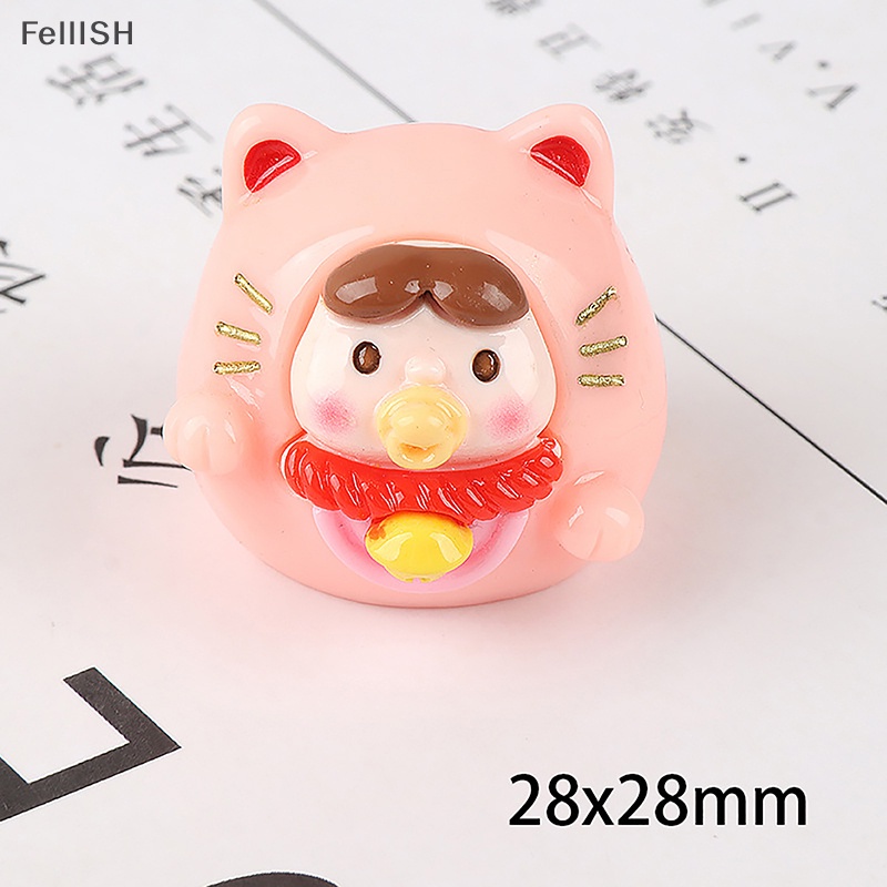 Núm Vú Giả Hình Mèo May Mắn Bằng Nhựa Resin Màu Sắc Dễ Thương Trang Trí Bảng Điều Khiển Xe Hơi 439br