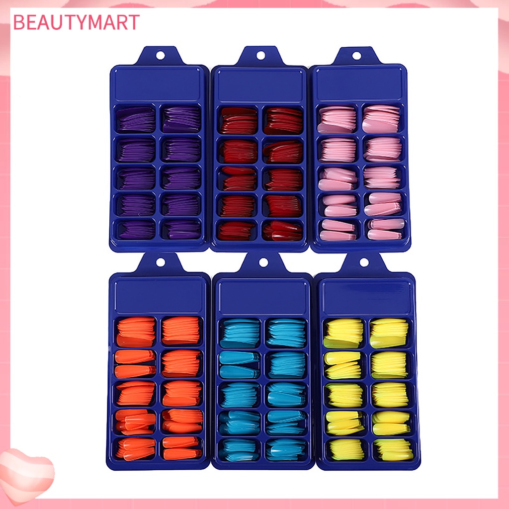 Bộ 100 Móng Tay Giả Che Phủ Toàn Diện Trang Trí Nghệ Thuật