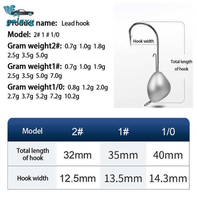 Galaxy Bộ 10 Mồi Giả Câu Cá 0.7g-10.2g Nhiều Kích Cỡ