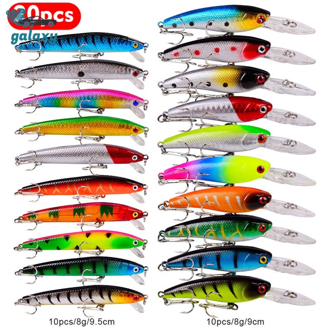 Galaxy Set 20 Mồi Giả Nhử Cá Nhiều Loại Chuyên Nghiệp