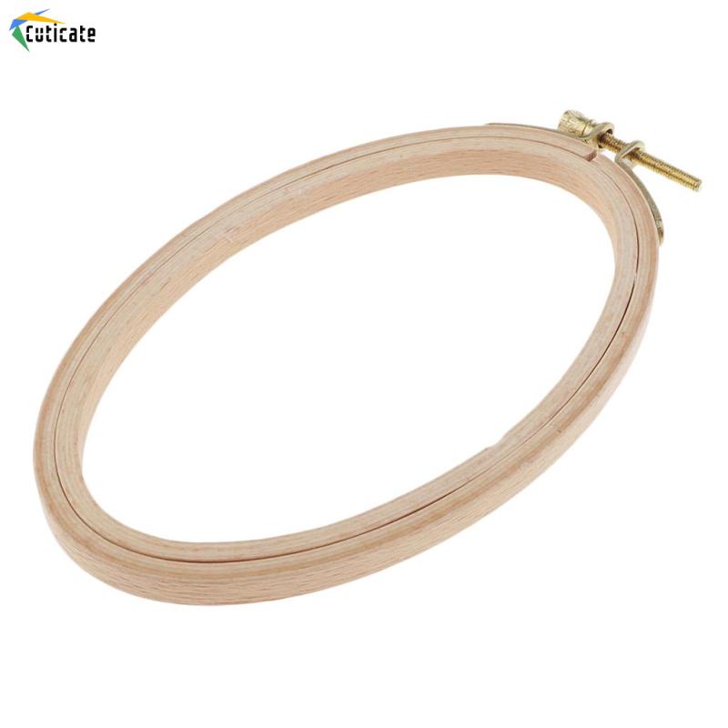 Khung Thêu Thủ Công Bằng Gỗ Tròn 16cm 13.7cm