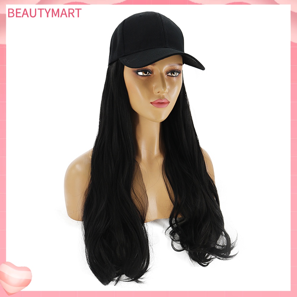 Tóc Giả Dài Xoăn Có Mũ Bằng Sợi Tổng Hợp Dành Cho Nữ