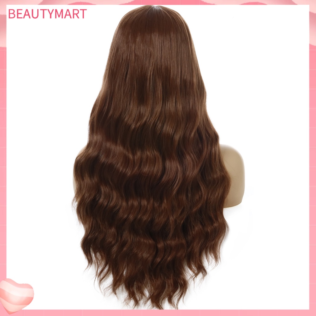 Bộ Tóc Giả Dài Xoăn Nhuộm Màu Thời Trang Cho Nữ