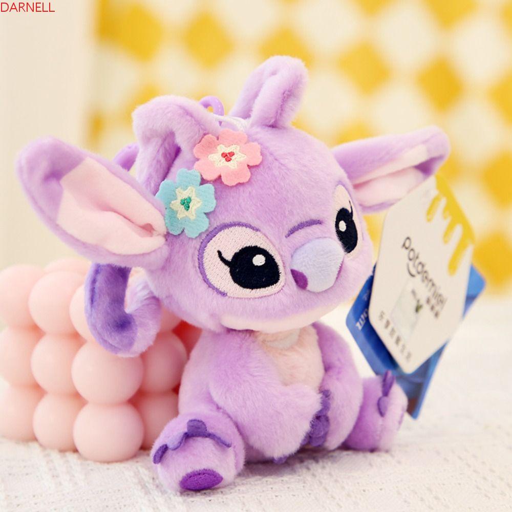 DARNELL Móc Khóa Hình Stitch Nhồi Bông Dễ Thương