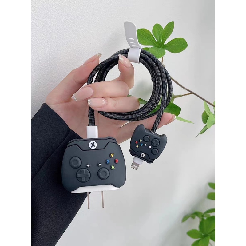 Vỏ Bảo Vệ Hộp Sạc Nhanh Bằng Silicon Mềm Hình Tay Cầm Chơi Game 3D Dành Cho Iphone 14 13 11 12 18w-20w