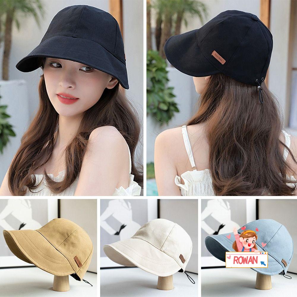 ROWANS Mũ Bucket Rộng Vành Che Nắng Thời Trang Mùa Hè