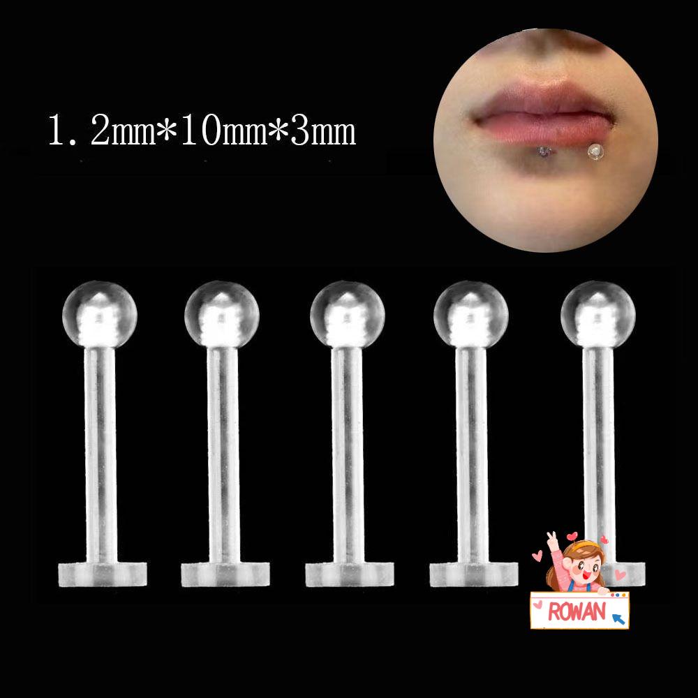 ROWANS Khuyên Môi Trong Suốt Thời Trang Cá Tính