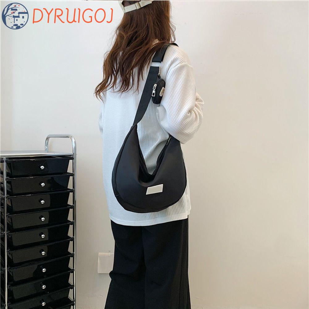 Túi Đeo Chéo Vai Bằng Vải Nylon In Chữ Thời Trang Hàn Quốc Đơn Giản Dành Cho Nữ DYRUIDOJ OX