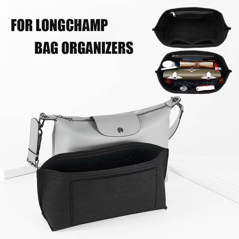 LONGCHAMP Túi Đựng Mỹ Phẩm Bằng Vải Nỉ Sắp Xếp Gọn Gàng Kiểu Boho