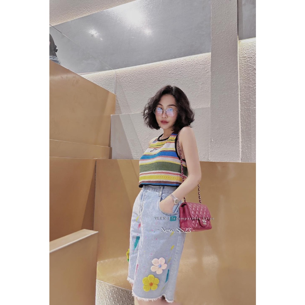 Quần short vẩy sơn hoa ji.wa