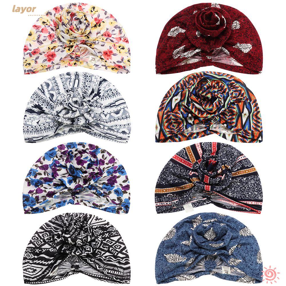 LAY Khăn Trùm Đầu Kiểu Hồi Giáo Đính Hoa Thời Trang