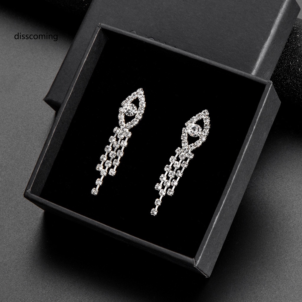 Sl| Bộ Vòng cổ Và Bông Tai Dài Tinh Tế