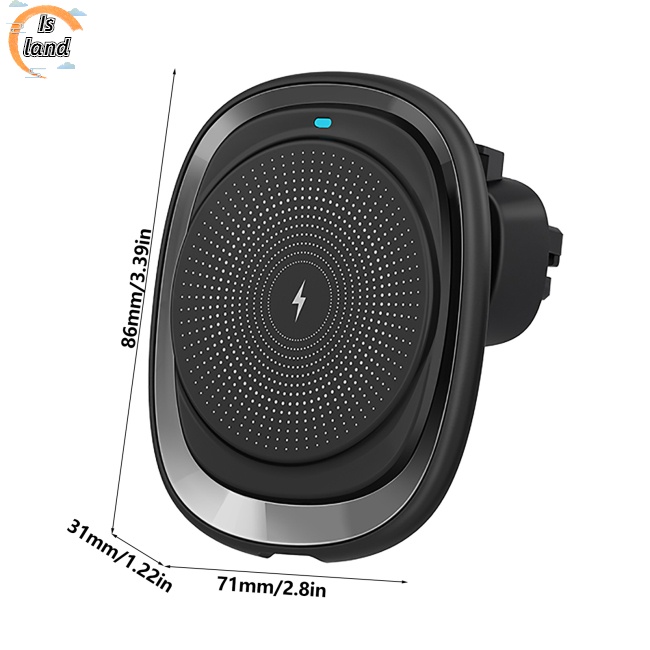 Giá Đỡ Điện Thoại Kiêm Sạc Nhanh Không Dây Từ Tính 15w Cổng Usb Type c Cho Xe Hơi