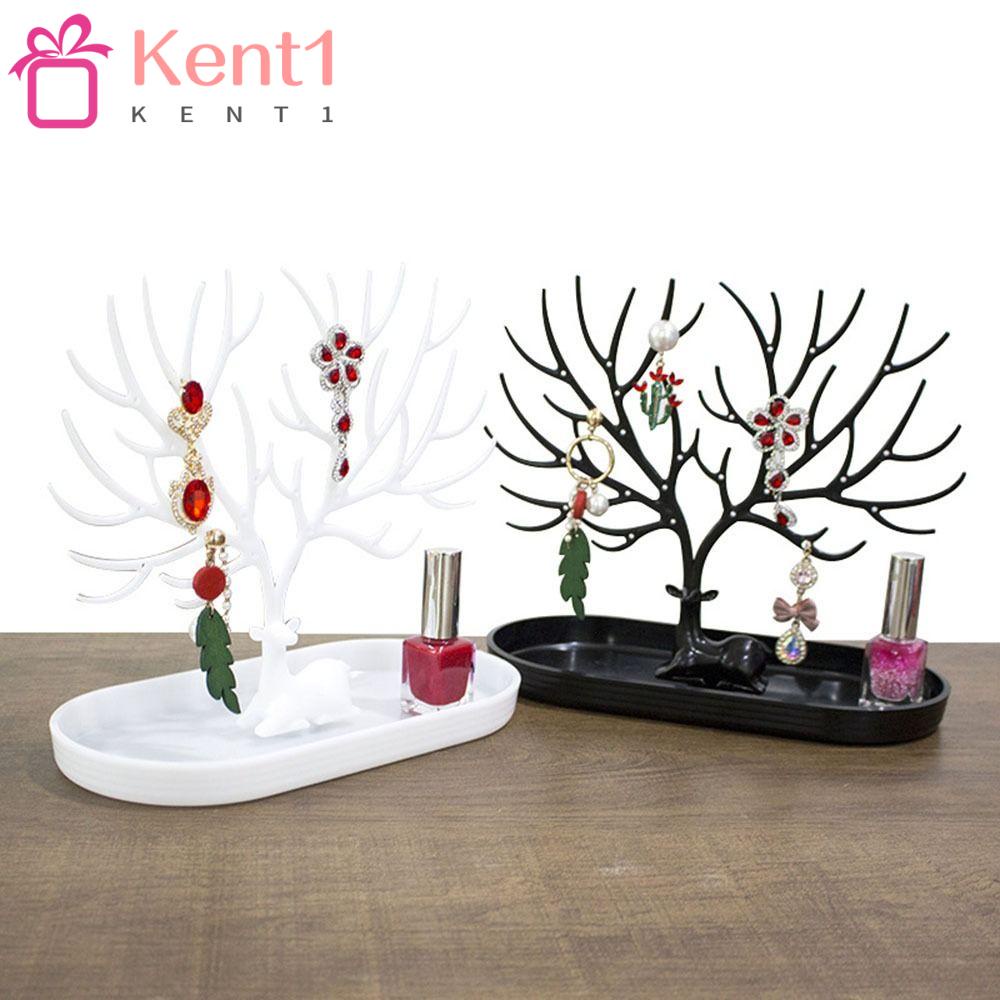 Giá Đỡ Trưng Bày Trang Sức Bằng Nhựa Màu Đỏ / Trắng / Đen Bent1