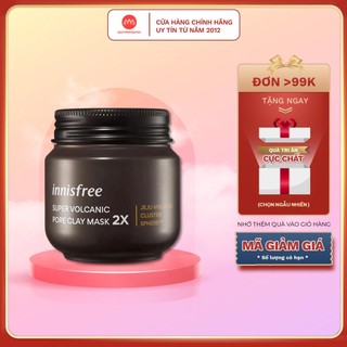Mặt nạ tro núi lửa innisfree super volcanic pore clay mask 2x100ml
