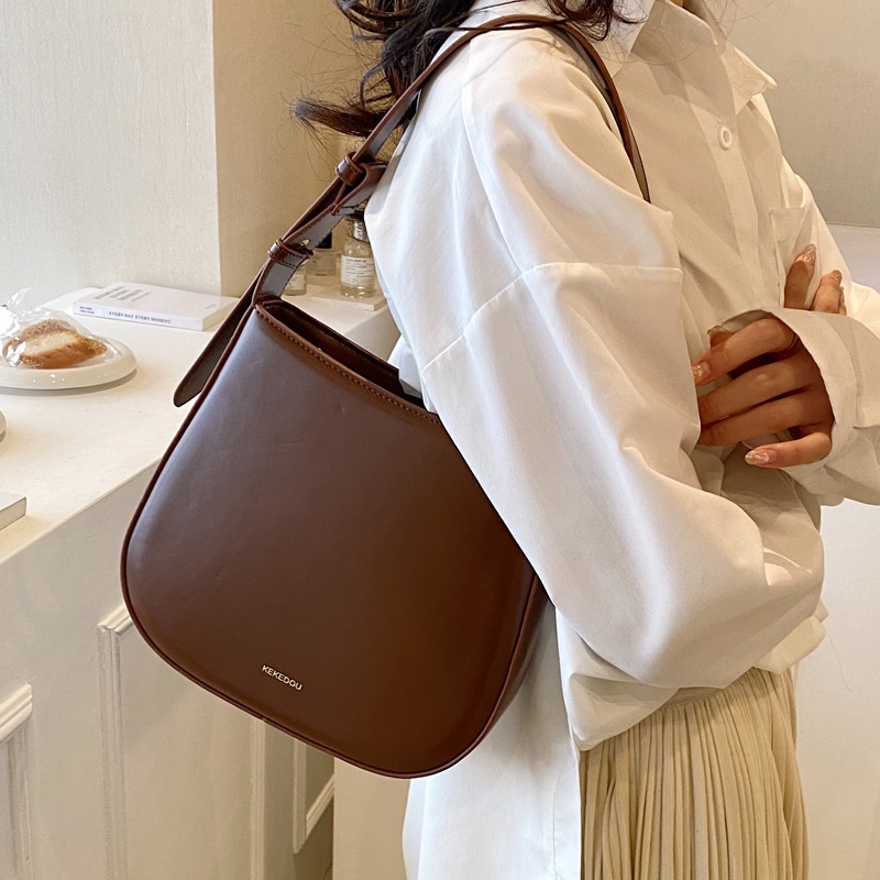Túi Xách JASMIN NOIR Da PU Đeo Chéo Phong Cách Retro Chất Lượng Cao